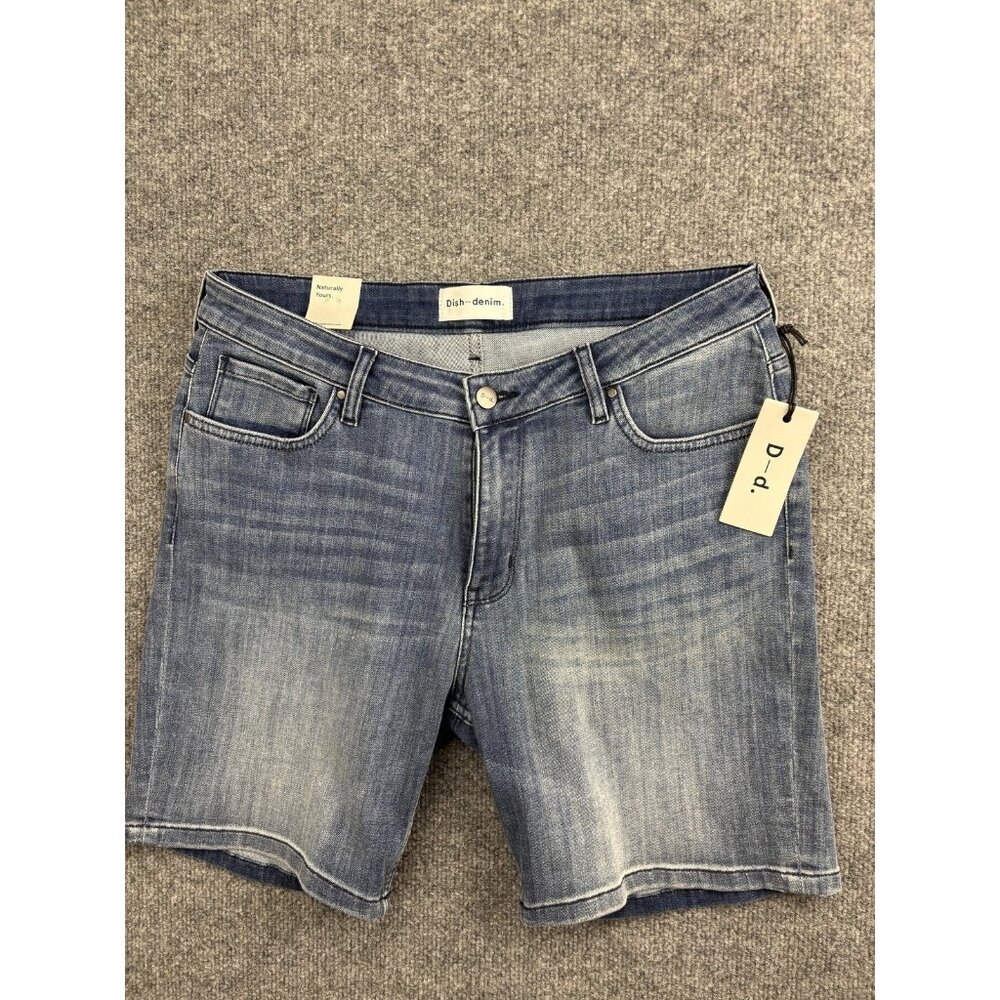 Dish‎ Denim Shorts Mens 32 Blue Adaptive Denim Stretch 5 Pocket Medium Wash